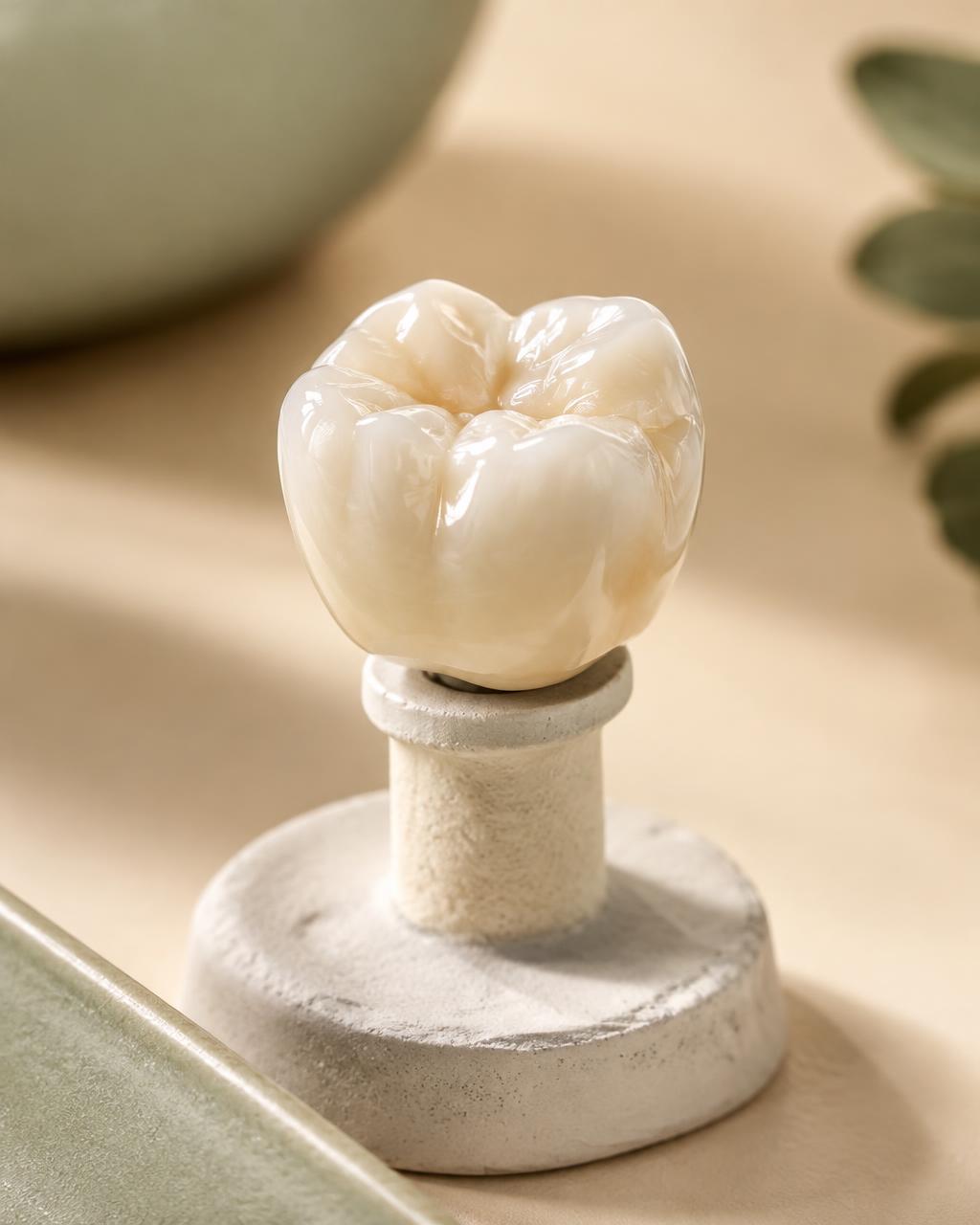 Root Canal Treatment & Crown dental illustration