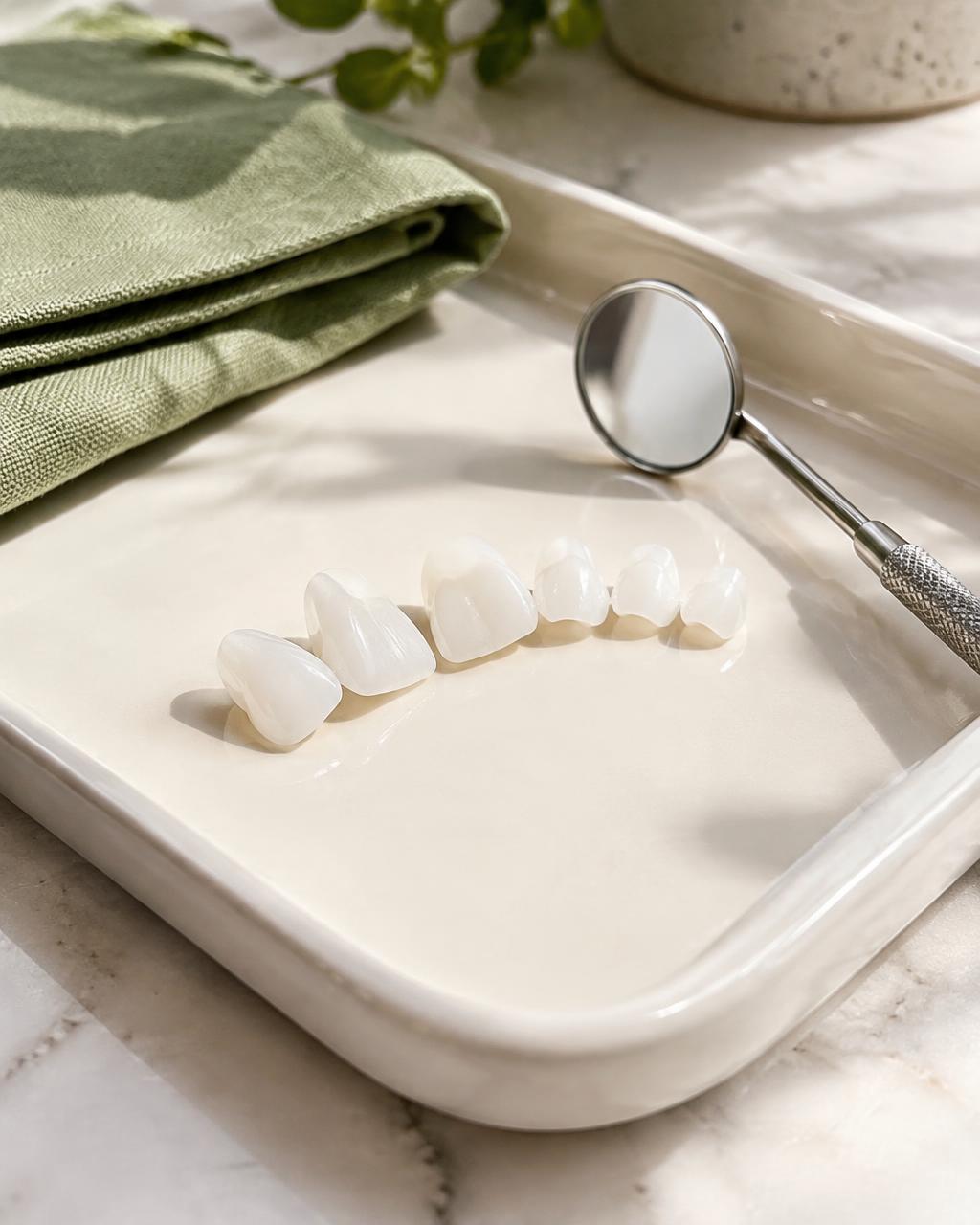 Teeth Whitening & Veneers dental illustration